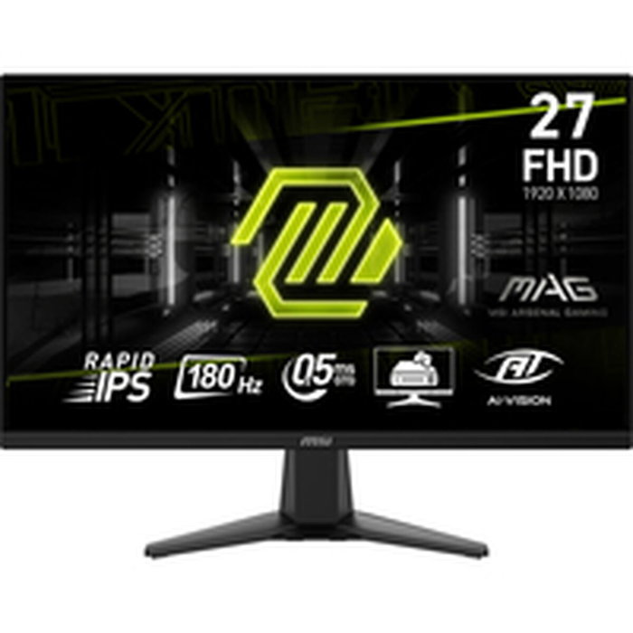 Msi mag 275f monitor lcd 27" (1080p) 180 hz fast ips 250 cd/m² 1000:1 0.5 ms 2xhdmi displayport