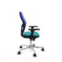 PIQUERAS Y CRESPO Silla de oficina Jorquera Turquesa y Azul
