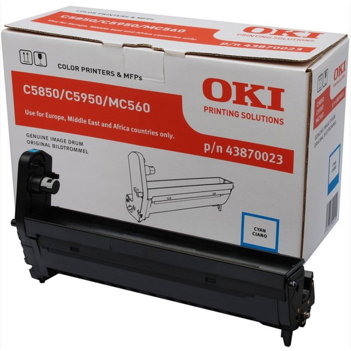 OKI Tambor de imagen Cian para C-5850/5950/MC560 OKI Tambor de imagen Cian para C-5850/5950/MC560