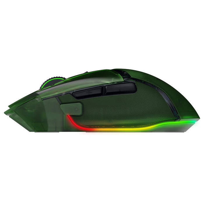 Razer Basilisk V3 Pro 35K Ratón Óptico Inalámbrico y USB Type-A, 35000 DPI, Phantom Green Ed.