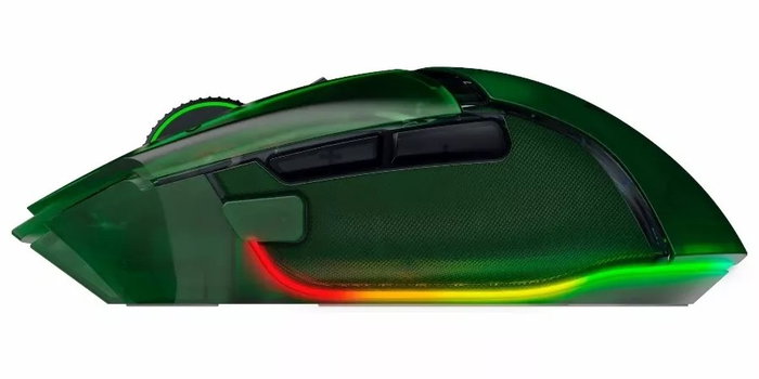 Razer Basilisk V3 Pro 35K Phantom Green Ed. Ratón Ergonómico para Gaming, Inalámbrico, RGB, 35000 DPI