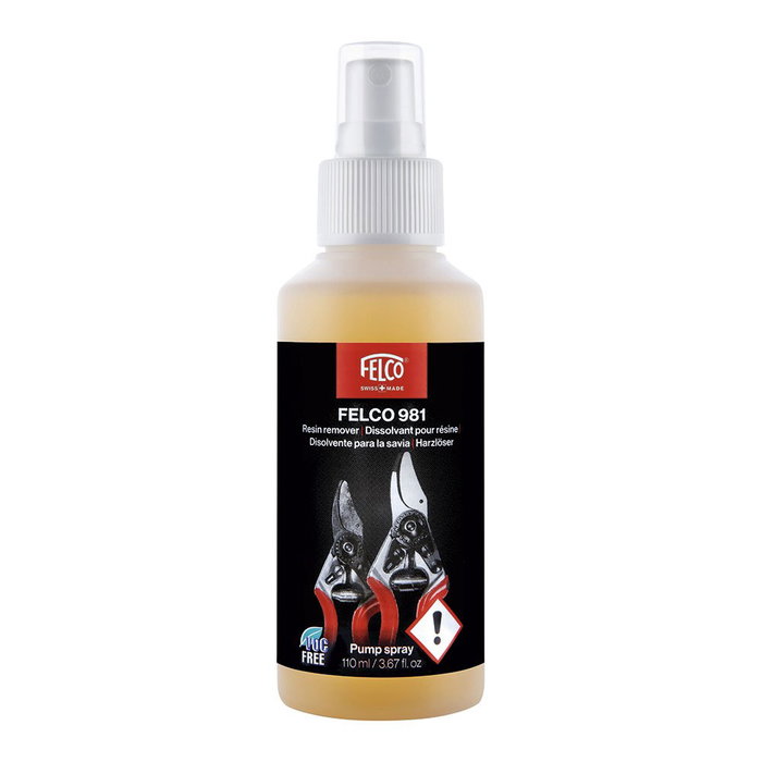 Felco Spray disolvente modelo 981 para savia, 110 ml Felco Spray disolvente modelo 981 para savia, 110 ml