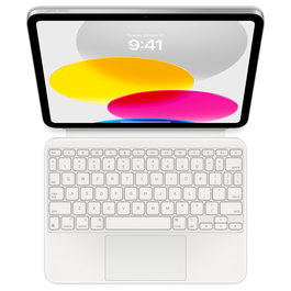 Apple Magic Keyboard Folio - Teclado con trackpad para iPad 10ma generacion, QWERTY, idioma US English, Aluminio, Inalambrico