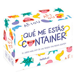HELLOFUN! Juego ¿Qué Me Estás Container? Español para +12 años. Divertido juego de palabras y adivinanzas.