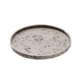 PLAYGRAUND NARA Achinado Plato Llano Redondo 27 cm para Vajilla - No Apto Lavavajillas (Set de 6)