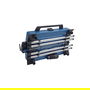 CAMPINGAZ 400 SGR - Parrilla de Gas Portátil, 5200 W, Color Azul y Plata, Superficie Rectangular de Acero, 530x290 mm