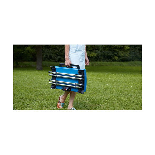 CAMPINGAZ 400 SGR - Parrilla de Gas Portátil, 5200 W, Color Azul y Plata, Superficie Rectangular de Acero, 530x290 mm