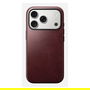 Nomad Modern Leather Case iPhone 17 Pro Burgundy Horween - Funda de Cuero