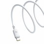 BASEUS Silky Series Cable de Carga Rápida USB-C a USB-C 100W 1m Blanco