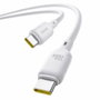 BASEUS Silky Series Cable de Carga Rápida USB-C a USB-C 100W 1m Blanco