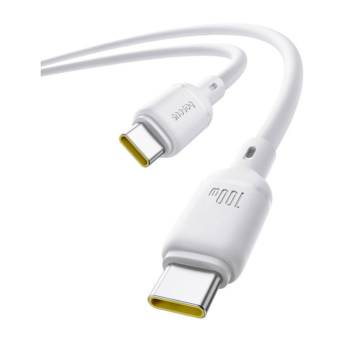 BASEUS Silky Series Cable de Carga Rápida USB-C a USB-C 100W 1m Blanco BASEUS Silky Series Cable de Carga Rápida USB-C a USB-C 100W 1m Blanco