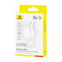 BASEUS Silky Series Cable de Carga Rápida USB-C a USB-C 100W 1m Blanco