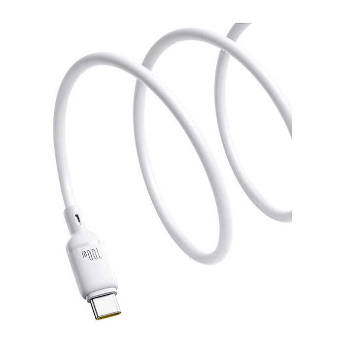 BASEUS Silky Series Cable de Carga Rápida USB-C a USB-C 100W 1m Blanco BASEUS Silky Series Cable de Carga Rápida USB-C a USB-C 100W 1m Blanco