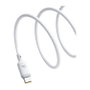 BASEUS Silky Series Cable de Carga Rápida USB-C a USB-C 100W 1m Blanco
