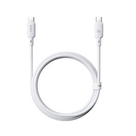 BASEUS Silky Series Cable de Carga Rápida USB-C a USB-C 100W 1m Blanco