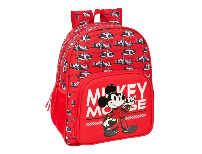 Safta Mochila Junior Racing Mickey & Friends Disney Adaptable a Carro