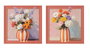 DKD Home Decor Cuadros Lienzo MDF 47x47 Florero Surtido de 2