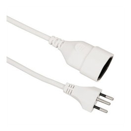 Cable de extensión de alimentación C12 a C13, blanco, 3 m