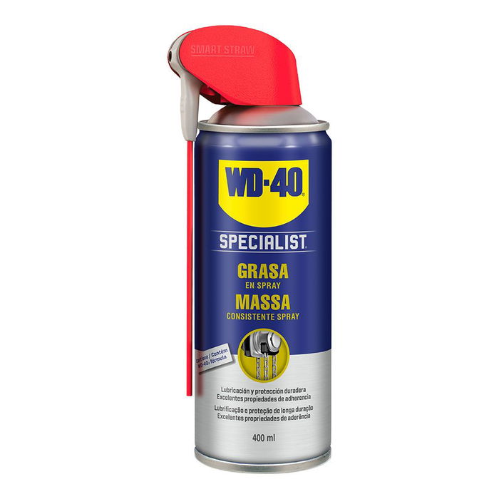 WD-40 Grasa en Spray Specialist 34385, Lubricante para Maquinaria, Engranajes y Cadenas, 400 ml WD-40 Grasa en Spray Specialist 34385, Lubricante para Maquinaria, Engranajes y Cadenas, 400 ml