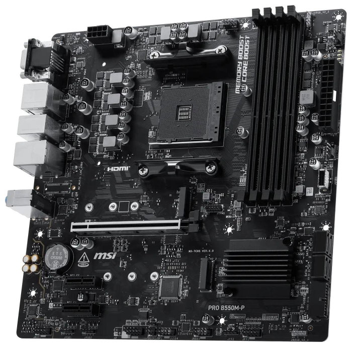 MSI PRO B550M-P Micro ATX AMD B550 DDR4