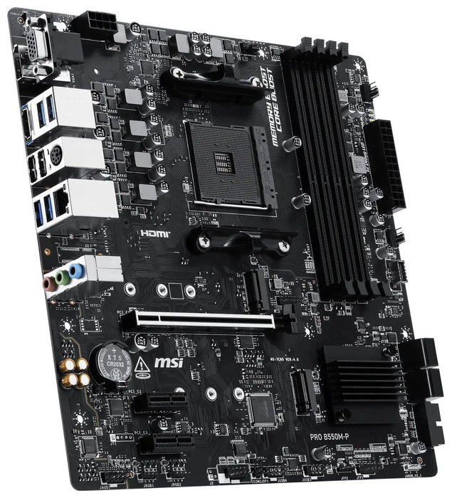 MSI PRO B550M-P Micro ATX AMD B550 DDR4
