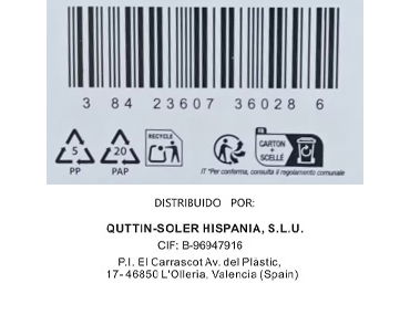 Quttin Tijera Cocina Diamond -96- 26.5 cm x 11.5 cm x 2 cm (16 Unidades)