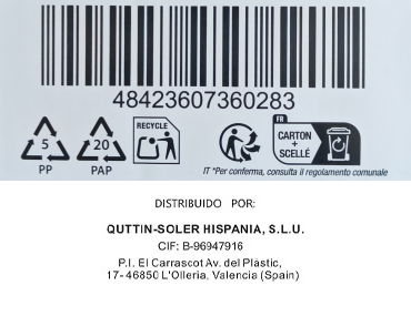 Quttin Tijera Cocina Diamond -96- 26.5 cm x 11.5 cm x 2 cm (16 Unidades)