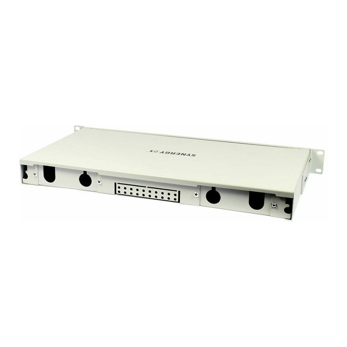 Synergy21 LWL-Patchpanel para 24xLC/LSH(E2000)-Duplex-Buchsen, 19/1HE, sin Kupplungen, Color Gris Claro