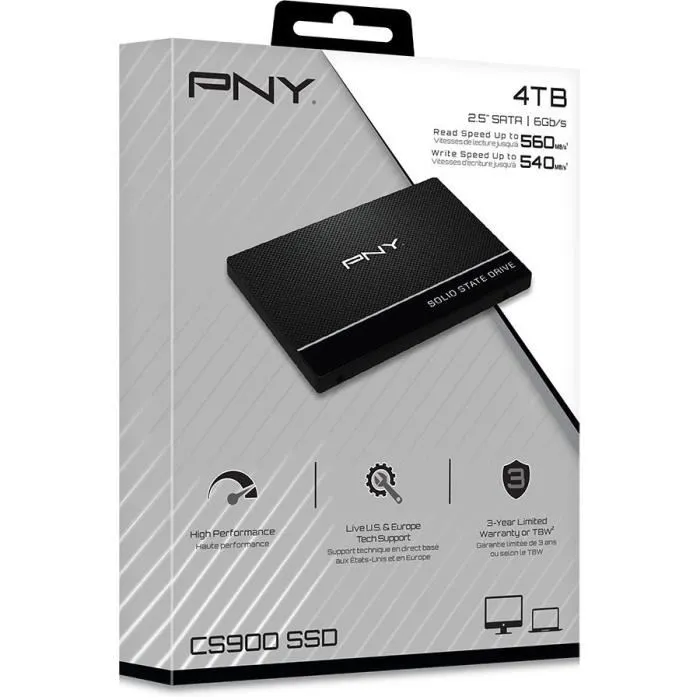 Pny Unidad de Estado Sólido Interna CS900 4 TB 2,5 PNY0751492640297