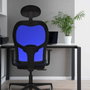 PIQUERAS Y CRESPO Silla de oficina Jorquera con mecanismo Sincro/Traslack, Malla Gris y Similpiel Negro