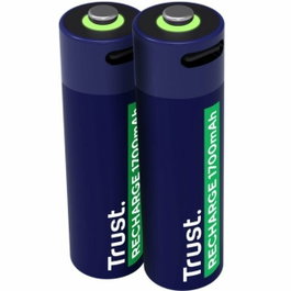 Trust Pilas Recargables AA 1700 mAh USB-C Pack de 2