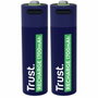 Trust Pilas Recargables AA 1700 mAh USB-C Pack de 2