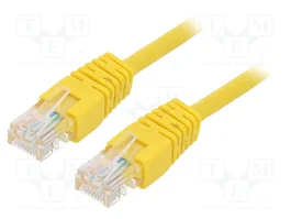 GEMBIRD Patch Cord Cat 5e U/UTP Amarillo 0,5m