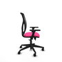 PIQUERAS Y CRESPO Silla de oficina Motilla con mecanismo Sincro/Traslack, Rosa y Negro