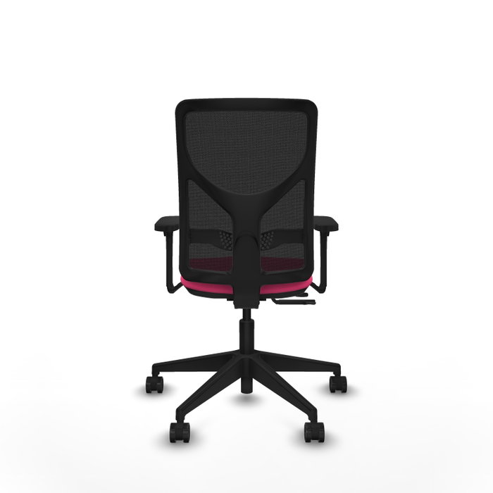 PIQUERAS Y CRESPO Silla de oficina Motilla con mecanismo Sincro/Traslack, Rosa y Negro
