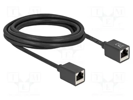 DeLOCK 90332 Prolongador Ethernet Cat.6a S/FTP 3m Negro