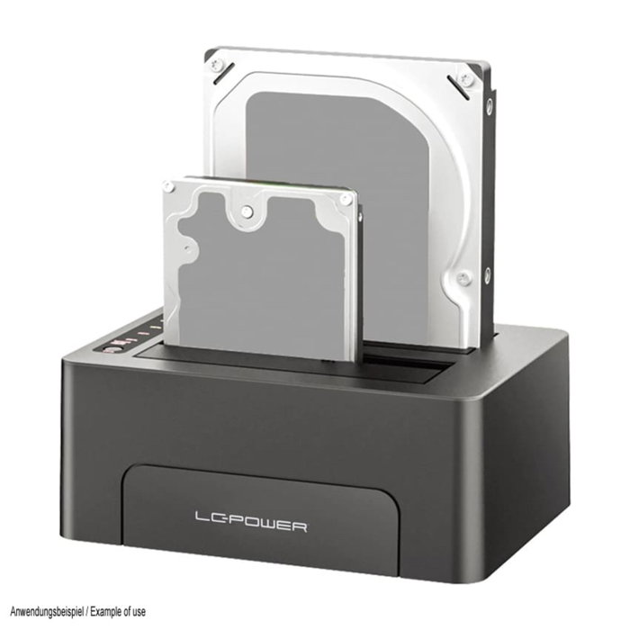LC-Power LC-DOCK-C-V2 Docking Station SATA para HDD/SSD LC-Power LC-DOCK-C-V2 Docking Station SATA para HDD/SSD