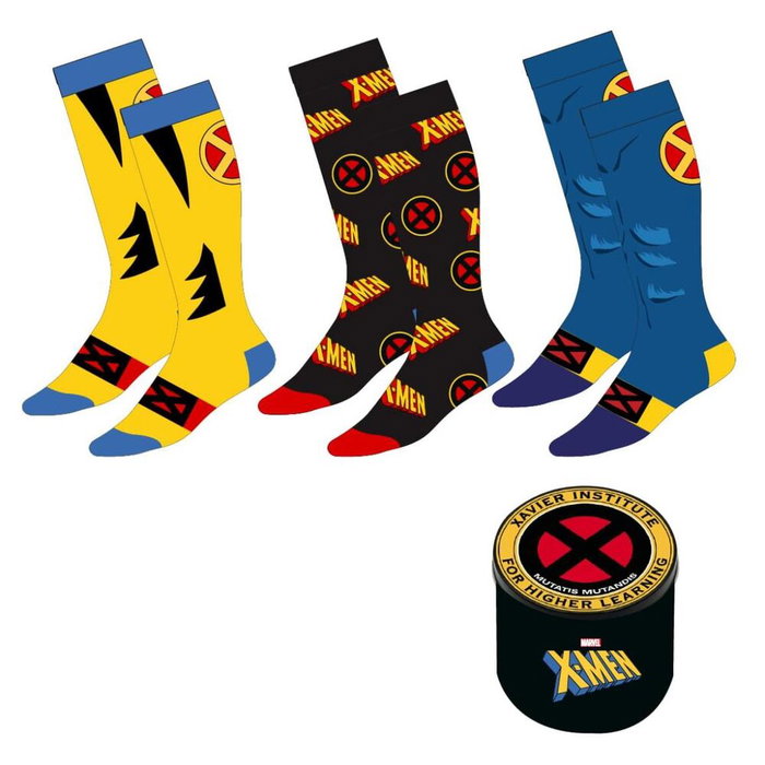 Cerdá Pack de 3 pares de calcetines X-Men Marvel talla 38/45 Cerdá Pack de 3 pares de calcetines X-Men Marvel talla 38/45