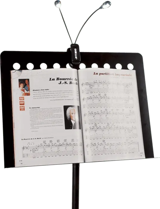 QUIKLOK Lámpara Atril Dual Flex con Pinza 4 LEDs QNL4LED