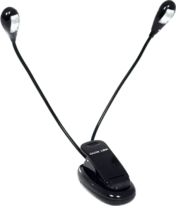 QUIKLOK Lámpara Atril Dual Flex con Pinza 4 LEDs QNL4LED