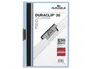 Durable Carpeta Duraclip Dossier Pinza Lateral Azul Capacidad 30 Hojas Din A4