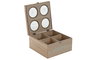 DKD Home Decor Costurero MDF y Cristal Natural