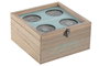 DKD Home Decor Costurero MDF y Cristal Natural