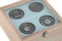 DKD Home Decor Costurero MDF y Cristal Natural