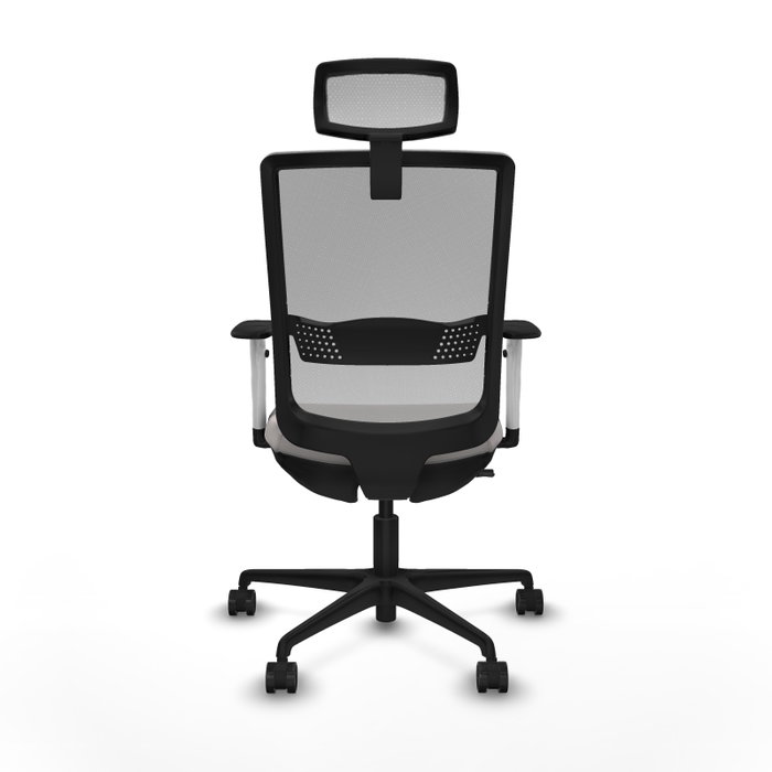PIQUERAS Y CRESPO Silla de oficina Haches con mecanismo Sincro/Traslack, Blanco y Gris PIQUERAS Y CRESPO Silla de oficina Haches con mecanismo Sincro/Traslack, Blanco y Gris