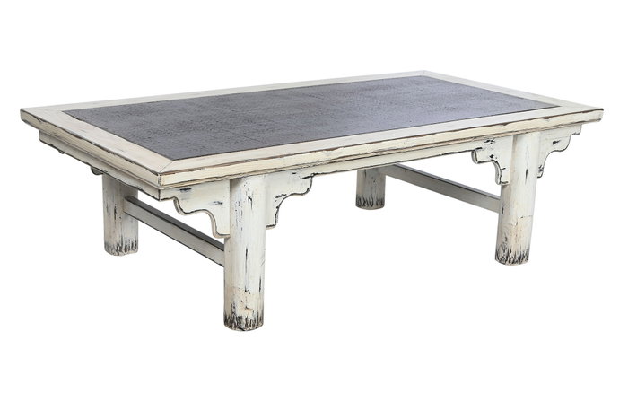 DKD Home Decor Mesa de Centro Olmo Macizo y Ratán Decapé DKD Home Decor Mesa de Centro Olmo Macizo y Ratán Decapé