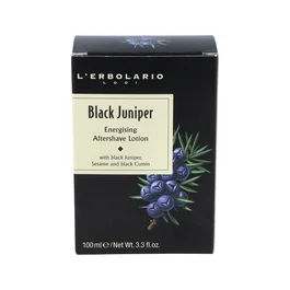 L'Erbolario Loción Post-Afeitado Enebro Negro 100 ml, Fragancia Viril, Hidratante con Extractos Naturales, Sin Siliconas, Parabenos ni Vaselina, 98% Ingredientes de Origen Natural