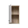 Forte VERH10Q34 Armario Mural Blanco / Roble Sonoma 1 Puerta Mueble de Baño 68,8 x 29 x 40,2 cm