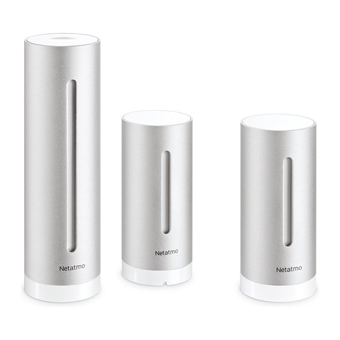 NetAtmo Estación Meteorológica Inteligente con Módulo Interior Plata