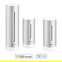 Netatmo Estación Meteorológica Inteligente con Módulo Interior Adicional NBU-NWS-NIM-EU - Barómetro, Higrómetro, Termómetro, Wifi, Alexa, HomeKit, Plata